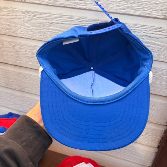 Vintage DECIS trucker hat snapback farming blue white rope - Picture 6 of 7